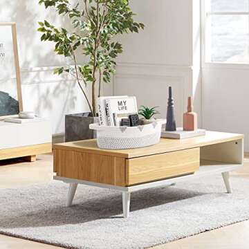 Luxspire Toilet Paper Basket, Boho Bathroom Basket Handmade Cotton Rope Woven Basket Toilet Paper Storage Bins Small Basket with Handle for Bedroom Nursery Bathroom, 13.4" x 6", White + Gray