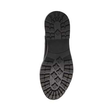 Steve Madden Women's Leopold Chelsea Boot, Black Leather, 10