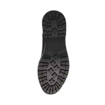 Steve Madden Women's Leopold Chelsea Boot, Black Leather, 10