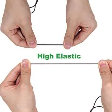 EuTengHao 1.5mm Brown Nylon Elastic String Cord for Bracelet Satin Nylon Stretch Cord Nylon Hand Knitting Cord String Beading Thread Bracelet Rope for Necklace Bracelet Jewelry Making (55Yards/1.5mm)