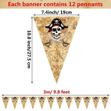 60 Pirate Flag Banner for Party Decorations and More