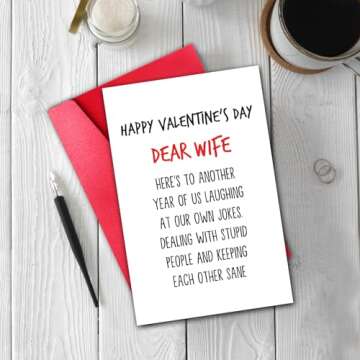 Funny Love Card for Couples - TQDaiker Valentines Gift