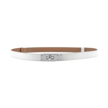 Elevate Your Style with ANHAISHUILV Adjustable Women's Leather Skinny Belt - Perfect for Any Outfit!