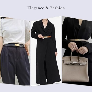 ANHAISHUILV Elegant Adjustable Women's Leather Belt