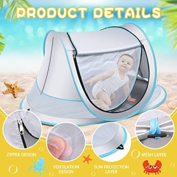 Baby Beach Tent, Lightweight Pop-Up UV Protective Tent