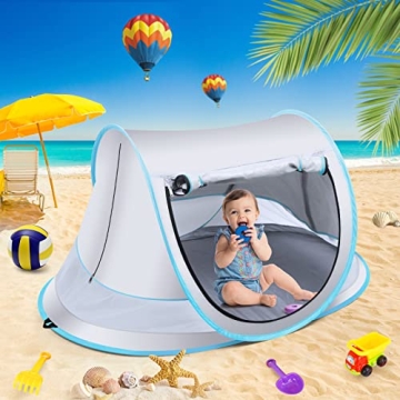Baby Beach Tent, Lightweight Pop-Up UV Protective Tent