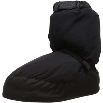 BLOCH Women's Warm UP Bootie Dance Shoe, Polyester/Nylon Upper Material with Velcro Strap, Exceptional Warmth, PVC Outsole, High Durability, Superior Fit, Flexibility