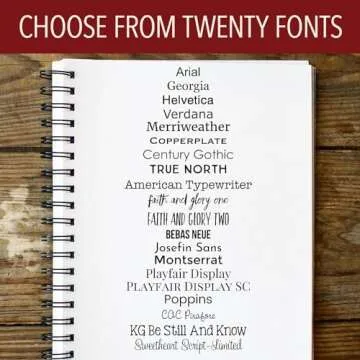Custom Address Stamp with 20 Font Options and More