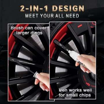 Efficient Gloss Black Rim Touch Up Paint for Cars