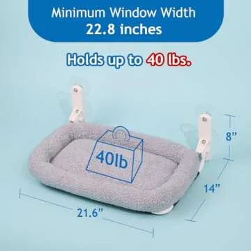 Zakkart Foldable Cat Hammock with Washable Bed