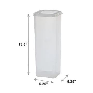 Buddeez Bread Buddy Bread Box – Fresh Bread Storage Container, Plastic Sandwich Bread Dispenser, White Lid, Pack of 1