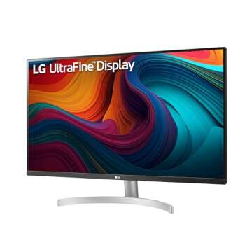 LG 32UN500-W Monitor 32" UltraFine (3840 x 2160) Display, AMD FreeSync, DCI-P3 90% Color Gamut, HDR1...
