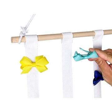 Hair Bow Organizer - Minimalist Cotton Ribbon Storage