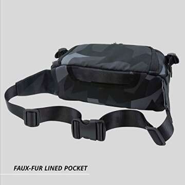 HEX Ranger Camera Mini Sling, Lightweight Water Resistant Mirrorless Camera Sling with YKK Zippers, Interior Dividers, Adjustable Load Straps & More, Glacier Camo