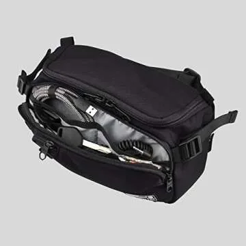 HEX Ranger Camera Mini Sling, Lightweight Water Resistant Mirrorless Camera Sling with YKK Zippers, Interior Dividers, Adjustable Load Straps & More, Glacier Camo