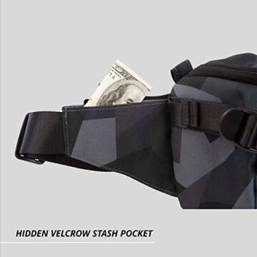 HEX Ranger Camera Mini Sling, Lightweight Water Resistant Mirrorless Camera Sling with YKK Zippers, Interior Dividers, Adjustable Load Straps & More, Glacier Camo