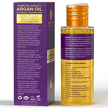 Desert Beauty Argan Oil Hair Treatment for Dry Hair