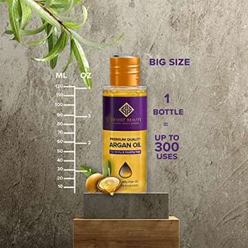 Desert Beauty Argan Oil Hair Treatment for Dry Hair