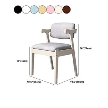 BAYCHEER Modern Wood Dining Chair Open Back Dining Side Furniture in Matte Finish for Home - 2 Piece Set Natural Wood