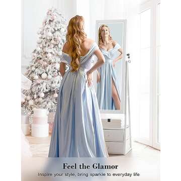 Nicetree Jewelry Cabinet with Mirror - Stylish Storage Solution