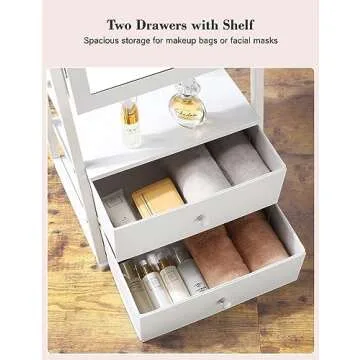 Nicetree Jewelry Cabinet with Mirror - Stylish Storage Solution