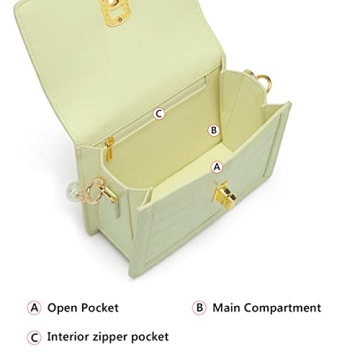 Cowhide Leather Crossbody Handbags for Women with Pearl Handle