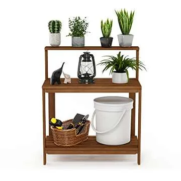 Stylish Furinno Hardwood Potting Bench for Garden Lovers
