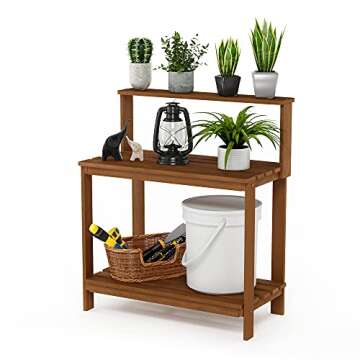Stylish Furinno Hardwood Potting Bench for Garden Lovers