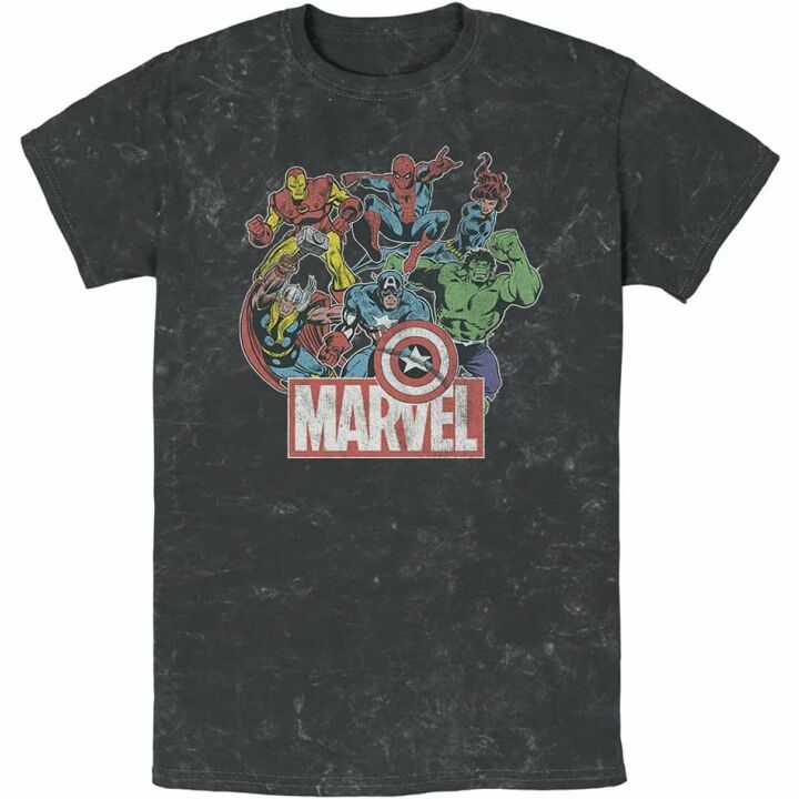 Vintage Marvel Avengers Team Men's T-Shirt