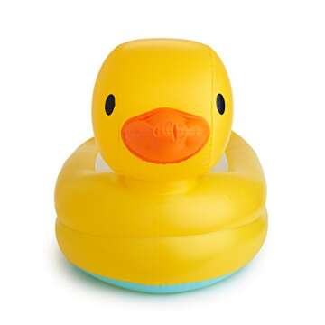 Munchkin® Duck™ Inflatable Baby Bathtub with White Hot® Heat Alert, Classic Yellow Ducky