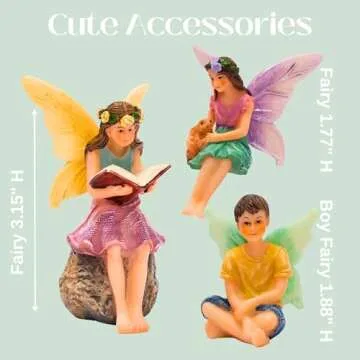 PRETMANNS Fairy Garden House Kit, with Fairy Garden Accessories - Fairy Garden Kit with House & Fairies for an Outdoor Miniature Garden