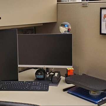 Xxmbbjy Clip On Security Cubicle Convex Mirror - Adjustable HD Rearview for Office Safety