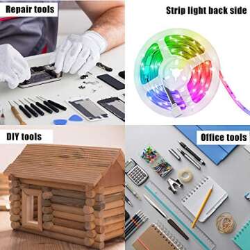 3M Double Sided Tape 0.39" x 63.6 Ft 300LSE Strong Adhesive Transparent for Leather Work LED Strip Light Office Home Car Deco (9495C)