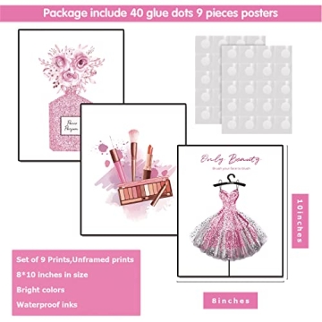 Stylish Pink Fashion Posters Set for Chic Decor