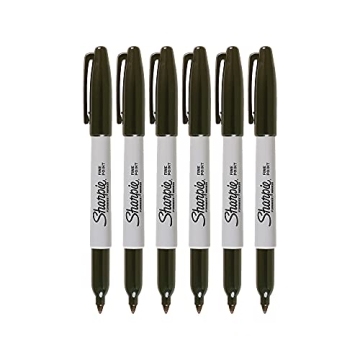 Sharpie 6 Pack Fine Point Permanent Marker Black - Creative Essential