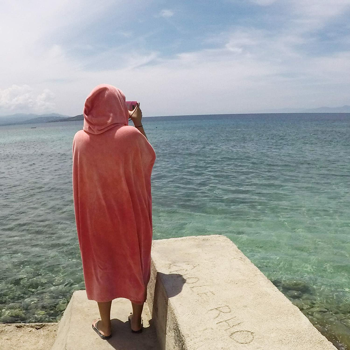 Oversized Hooded Surf Poncho Changing Towel Robe