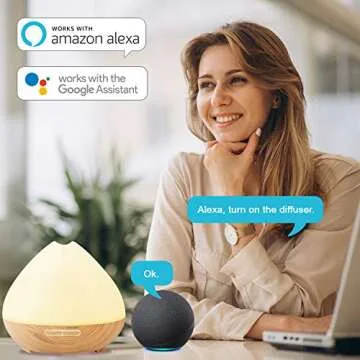 Essential Oil Diffuser with Smart WiFi & Voice Control