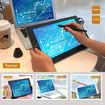VEIKK VK1200 Drawing Tablet with Screen,11.6 Inch Full-Laminated Graphic Drawing Monitor,2 Battery-Free Pen and Tilt Function,6 Customized Keys,Anti-Glare Glass(Must be Connected to a PC to Work)