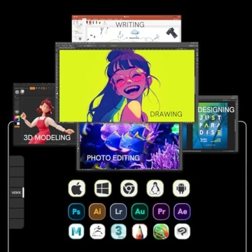 VEIKK VK1200 Drawing Tablet with Screen,11.6 Inch Full-Laminated Graphic Drawing Monitor,2 Battery-Free Pen and Tilt Function,6 Customized Keys,Anti-Glare Glass(Must be Connected to a PC to Work)