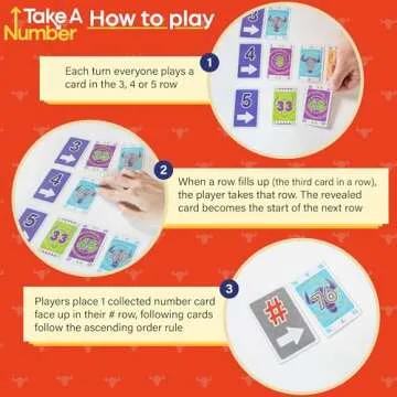 AMIGO Games Take 5 & Take a Number – Two Complete Games in One – Take 5 is The Classic 6 Nimmt! & Take a Number is Also Known as X Nimmt! – Classic Card Games for Kids & Adults Ages 8 & Older