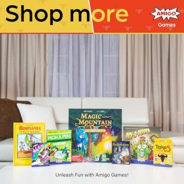 AMIGO Games Take 5 & Take a Number – Two Complete Games in One – Take 5 is The Classic 6 Nimmt! & Take a Number is Also Known as X Nimmt! – Classic Card Games for Kids & Adults Ages 8 & Older