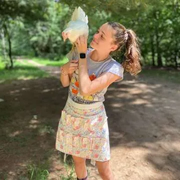 Plum Hill Egg Apron for Fresh Eggs - Chicken Egg Collecting Apron for Women - Chicken Egg Gathering Apron for Backyard Chicken Coops - Sturdy Chicken Egg Apron with Pockets - Egg Carrier Apron