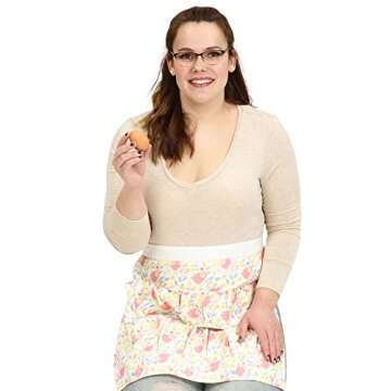Plum Hill Egg Apron for Fresh Eggs - Chicken Egg Collecting Apron for Women - Chicken Egg Gathering Apron for Backyard Chicken Coops - Sturdy Chicken Egg Apron with Pockets - Egg Carrier Apron