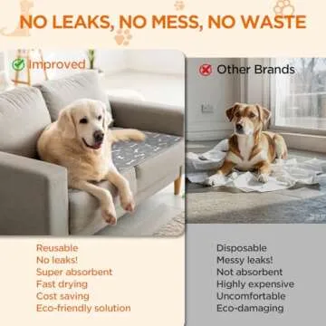 Baodan Washable Dog Pee Pads - Eco-Friendly, Durable, Absorbent