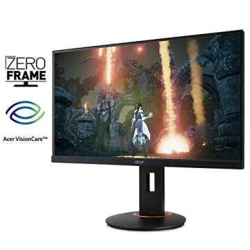 Acer XF270HU Cbmiiprzx 27” WQHD (2560 X 1440) TN Monitor with AMD Freesync Technology |144Hz Refresh Rate | 1ms (Display Port 1.2, 2 x HDMI Ports & 4 x USB 3.0 Ports)