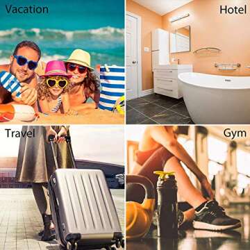 16 PCS Leakproof Silicone Travel Bottles BPA Free Containers