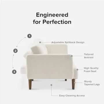 mopio Aaron 76.8" Versatile Couch & Futon Bed