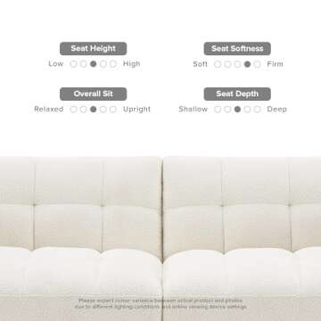 mopio Aaron 76.8" Versatile Couch & Futon Bed
