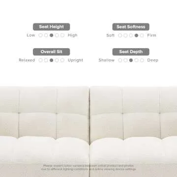 mopio Aaron 76.8" Versatile Couch & Futon Bed