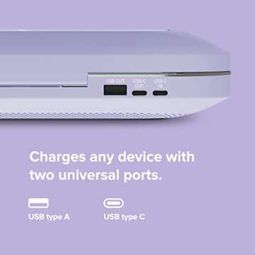 PhoneSoap Pro UV Smart Phone Sanitizer & Universal Cell Phone Charger Box | Patented & Clinically Proven 360-Degree UV-C Disinfection | Disinfects and Charges All Phones (Lavender)